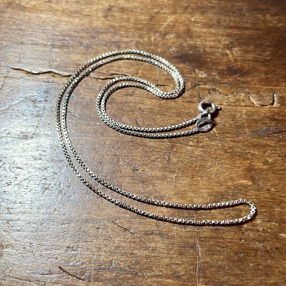 GBL Vintage Italian Sterling Silver Box Chain, 18.5 Inches - Picture 7 of 16